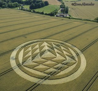 aerial of Tichborne from tt