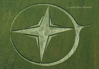 aerial of Milk Hill