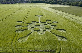 aerial of Potterne from tt
