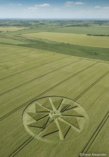 aerial of Hackpen Hill from tt