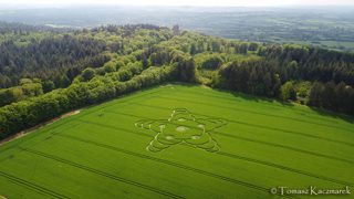 aerial of South Brewham from tt