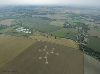 aerial of Beechingstoke from tt