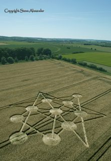 aerial of Badbury Rings from tt