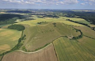 aerial of Cley Hill