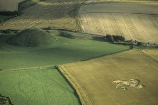 aerial of Silbury Hill