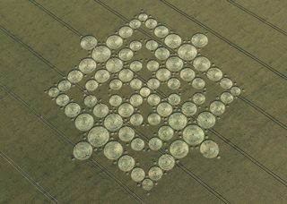 aerial of Wayland's Smithy from tt
