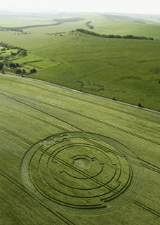 aerial of Barbury Castle from tt