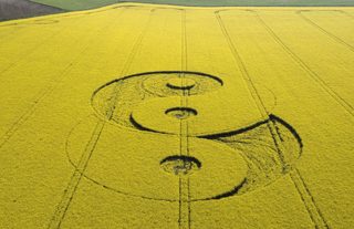 aerial of Avebury Stone Circle