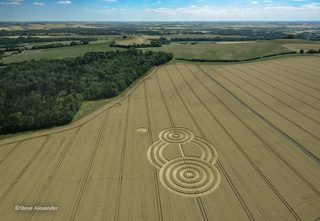 aerial of Tawesmead Copse from tt