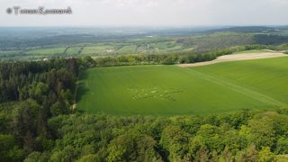 aerial of South Brewham from tt