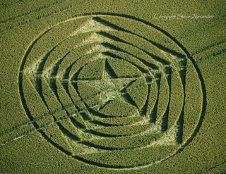 aerial of Wilmington Longman, East Sussex