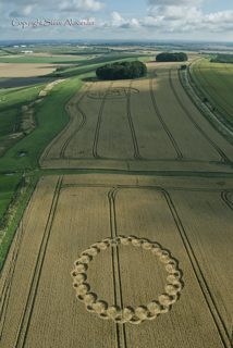 aerial of Hackpen Hill from tt