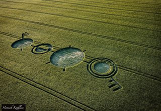 aerial of Winterbourne Bassett from tt
