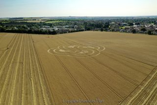 aerial of Roundway Devizes from tt