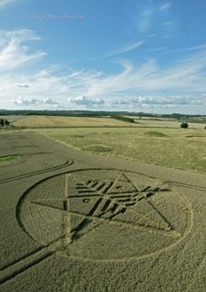 aerial of Ackling Dyke from tt