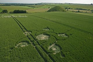 aerial of Silbury Hill