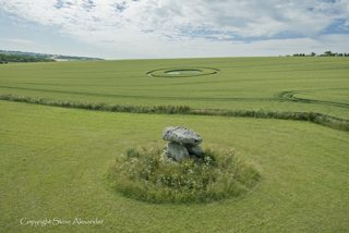 aerial of Devil's Den, Wiltshire
