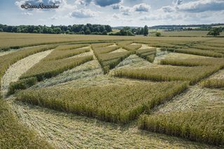 aerial of Tichborne from tt
