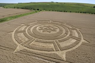 aerial of Pewsey White Horse