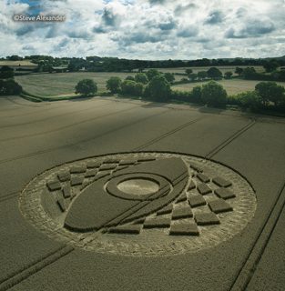 aerial of West Meon from tt