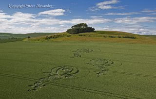 aerial of Woodborough Hill from tt