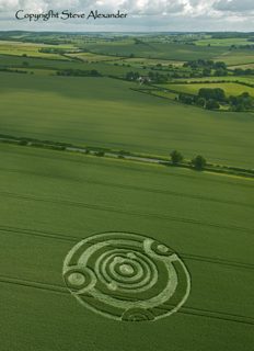aerial of Cow Drove Hill from tt