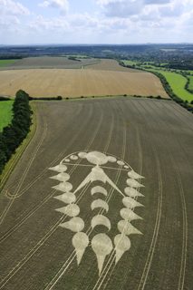 aerial of Ogbourne St Andrew