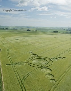 aerial of Avebury from tt