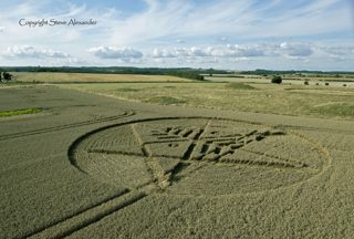 aerial of Ackling Dyke from tt
