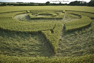aerial of Rollright Stones from tt