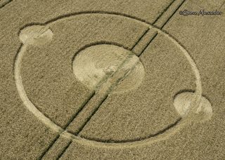 aerial of Bishops Sutton from tt