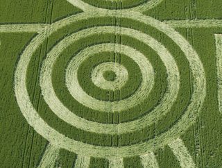 aerial of Barbury Castle
