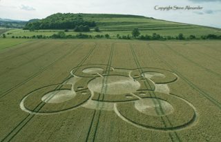 aerial of Battlesbury Hill from tt