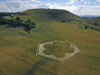 aerial of Cley Hill