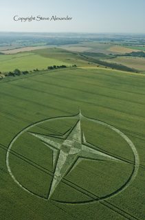 aerial of Milk Hill