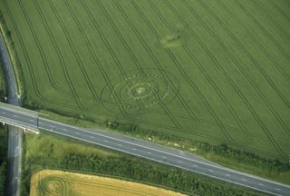 aerial of Blandford Forum