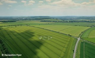 aerial of Ludgershall from tt