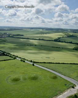 aerial of Avebury from tt