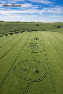 aerial of Sutton Veny from tt