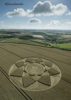 aerial of Hackpen Hill from tt