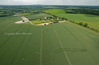 aerial of Wilton Windmill