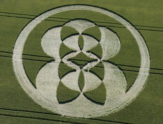 aerial of Alton Barnes