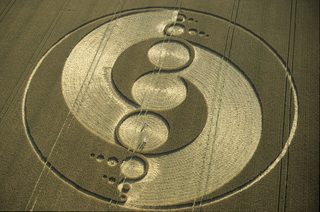 aerial of Avebury Stone Circle