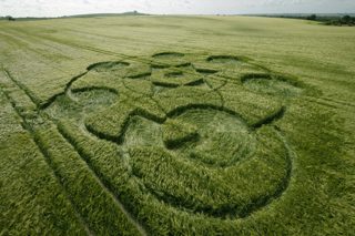 aerial of Milk Hill