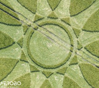 aerial of Barbury Castle from tt