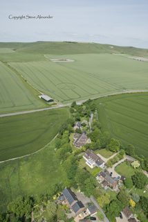 aerial of Stanton St. Bernard from tt