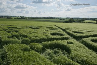 aerial of Broad Hinton from tt