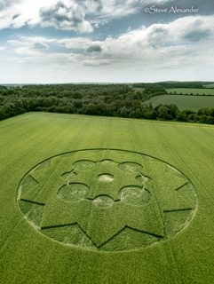 aerial of Crawley Down from tt