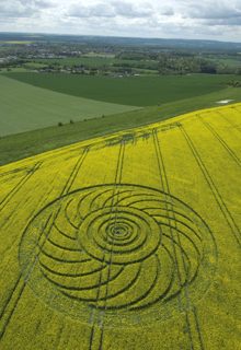 aerial of Roundway Hill from tt