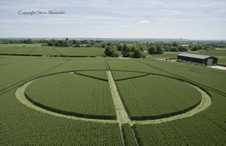aerial of Stanton St. Bernard from tt